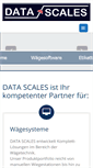 Mobile Screenshot of data-scales.de